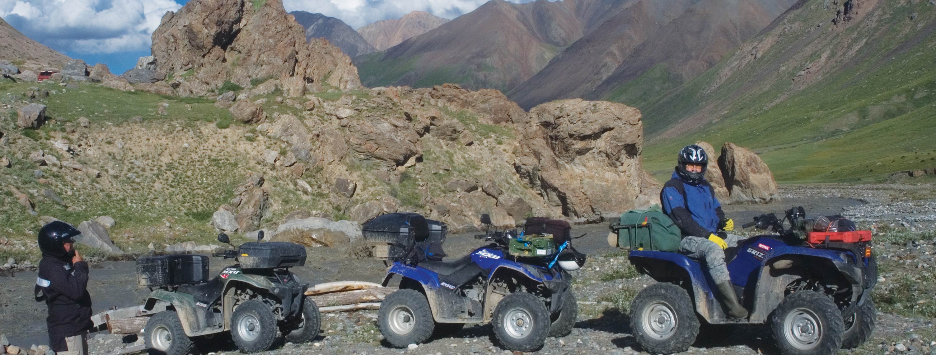 Quad offroad Tour at the M41 Pamir Highway